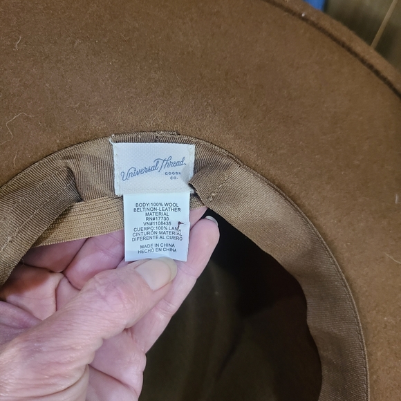 Assorted Wide-Brim Felt Hats - Cream, Olive, Brown & Lavender - Picture 14 of 14